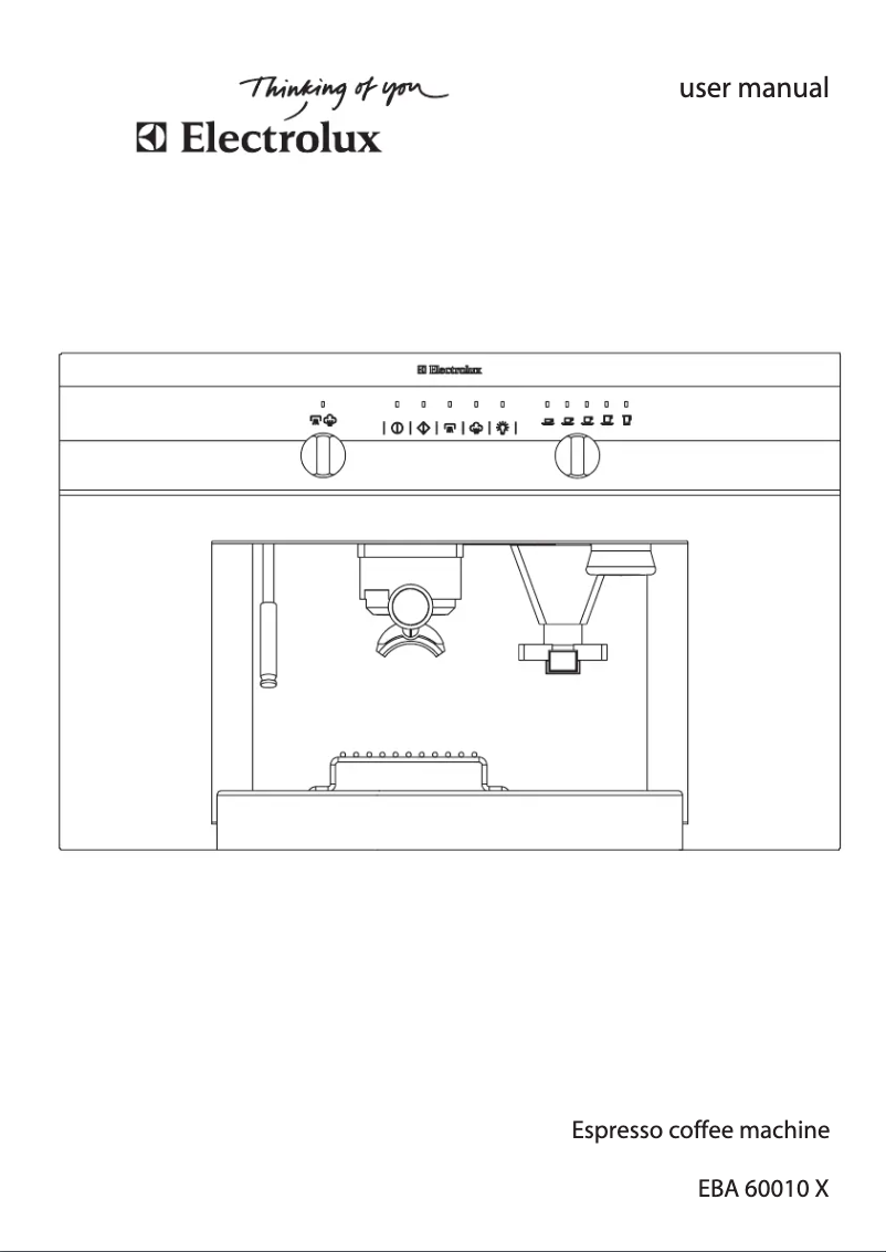 Page 1 of the manual User Manual Electrolux EBA60010IX