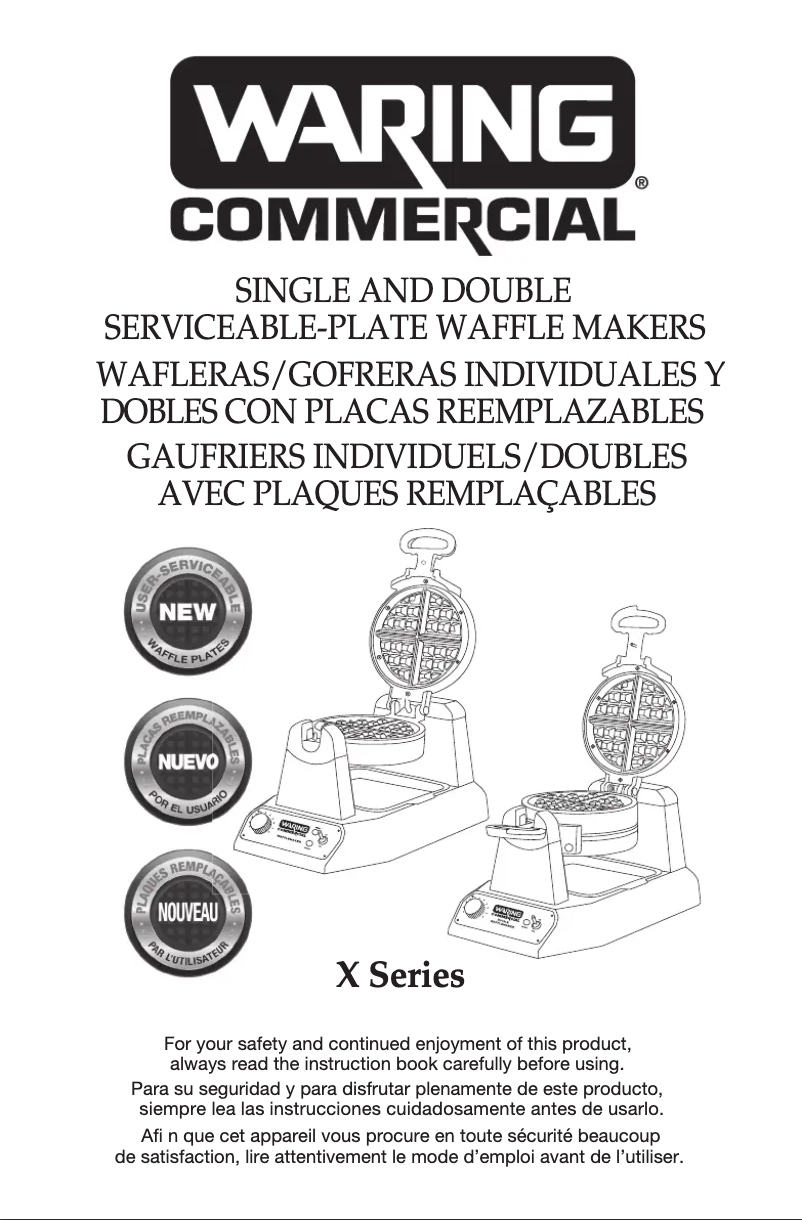 Página 1 del manual Manual de usuario Waring Commercial WMB400X