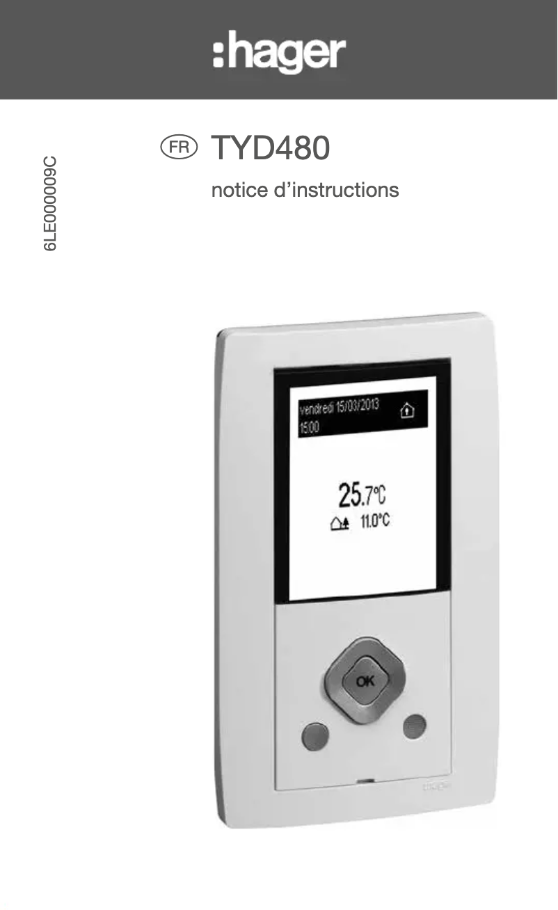 Página 1 del manual Manual de usuario Hager TYD480