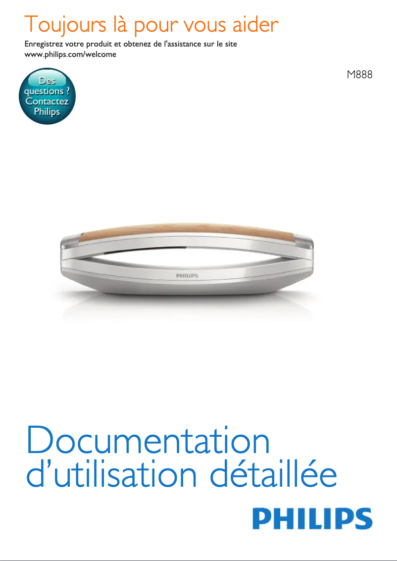 Page 1 of the manual User Manual Philips Mira M8881WW