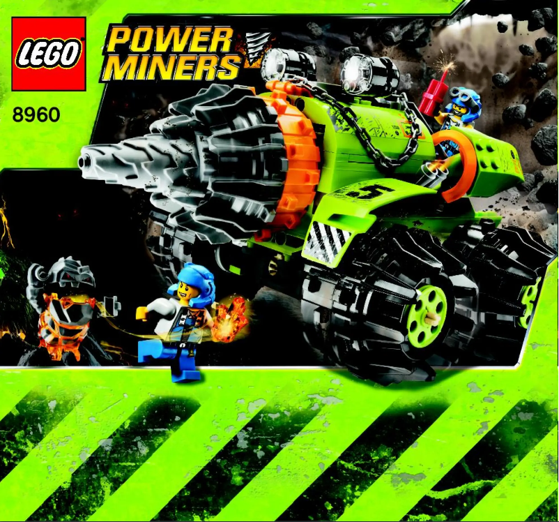 Page 1 de la notice Consignes visuelles Lego Power Miners 8960