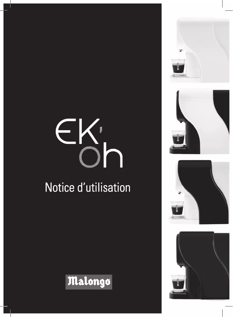 Page 1 de la notice Manuel utilisateur Malongo EK’oh