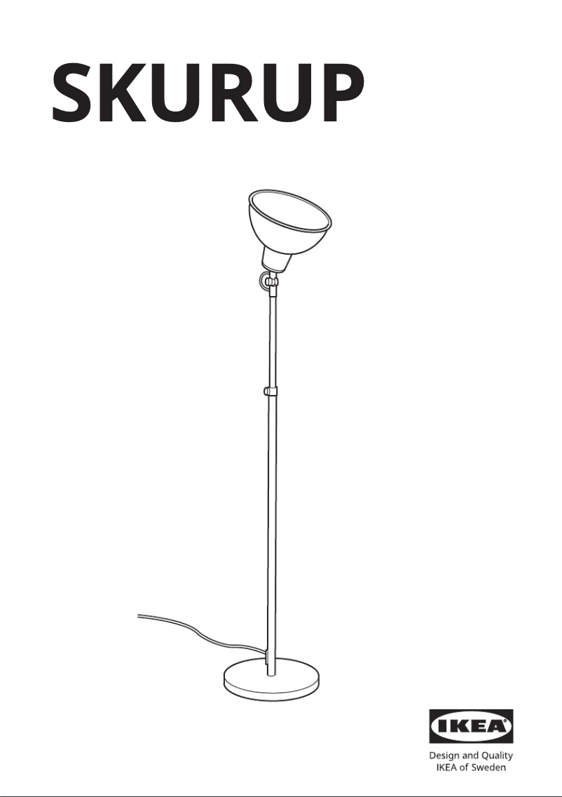 Page 1 de la notice Manuel utilisateur Ikea SKURUP 505.241.38