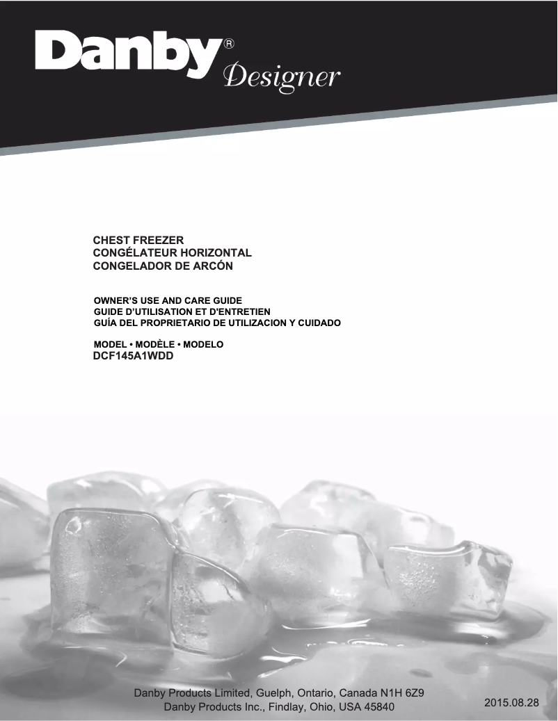 Page 1 de la notice Manuel utilisateur Danby DCF145A1WDD