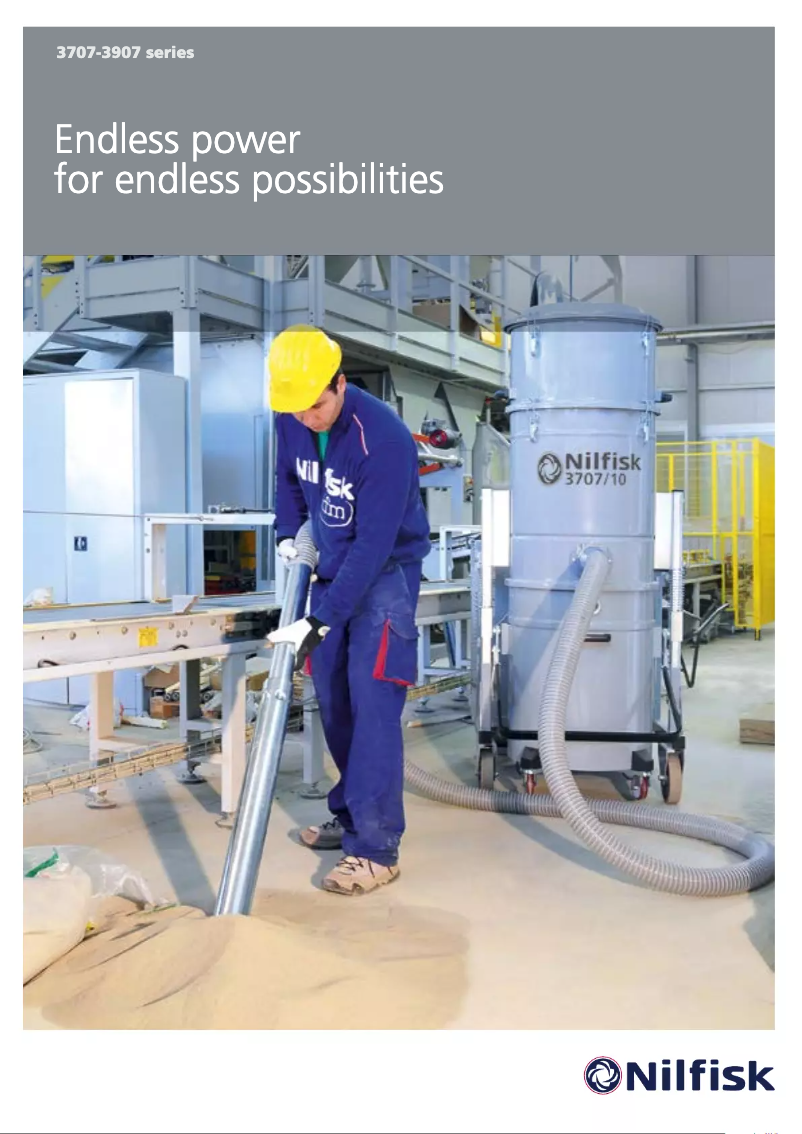 Page 1 de la notice Brochure Nilfisk 3907W