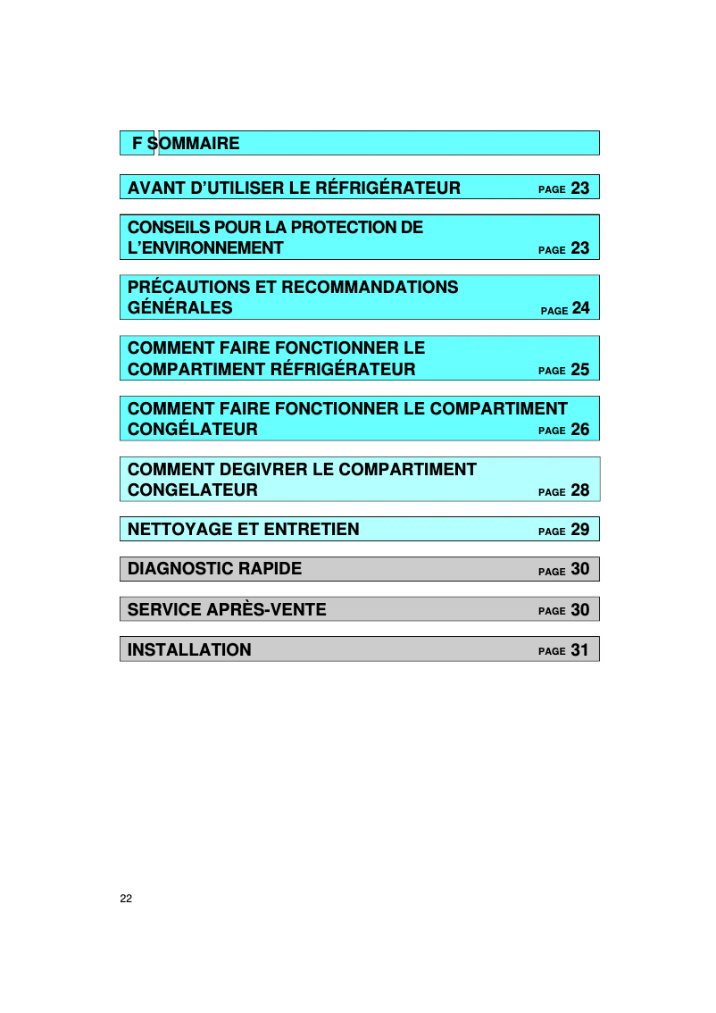 Página 1 del manual Manual de usuario Whirlpool ARZ 864/H/SILVER