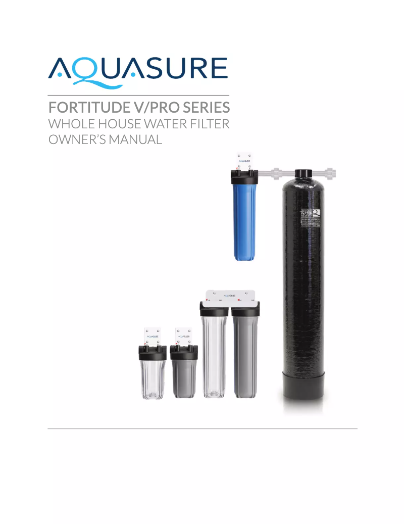 Página 1 del manual Manual de usuario Aquasure AS-F120PS