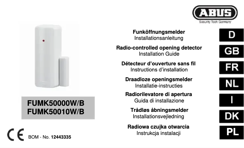 Página 1 del manual Manual de instrucciones Abus FUMK50000B
