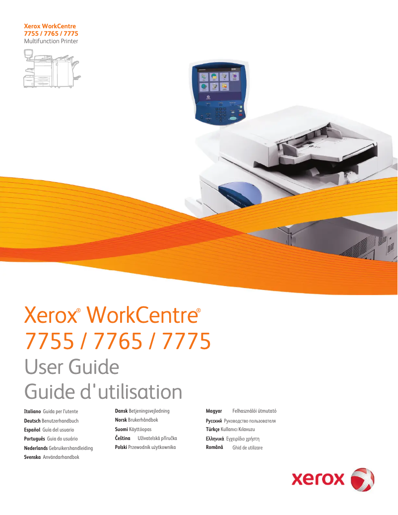 Página 1 del manual Manual de usuario Xerox WorkCentre 7755V R