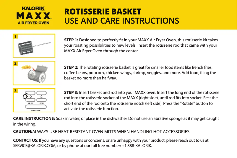 Page 1 of the manual User Manual Kalorik MAXX KIA 47735