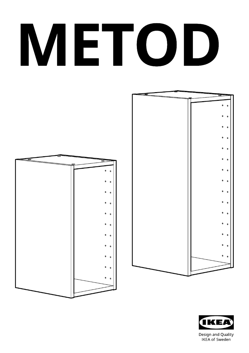 Page 1 de la notice Manuel utilisateur Ikea METOD 304.210.56