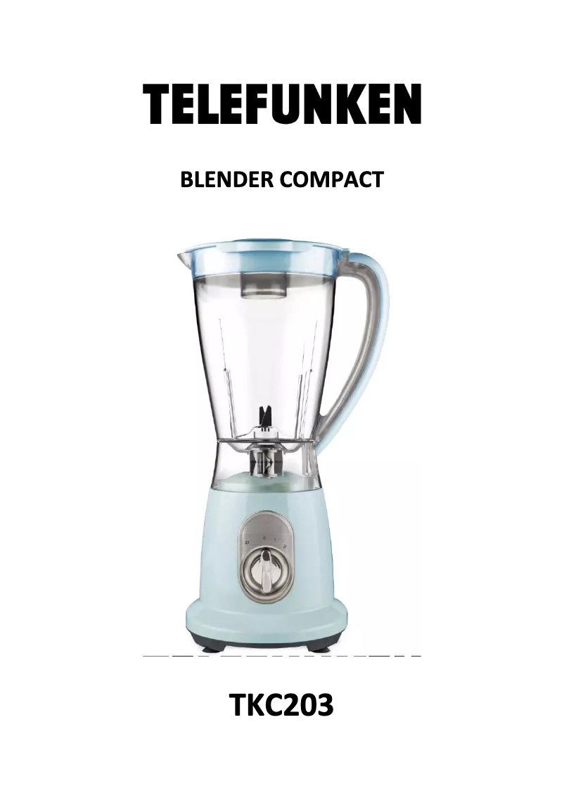 Page 1 de la notice Manuel utilisateur Telefunken TKC203