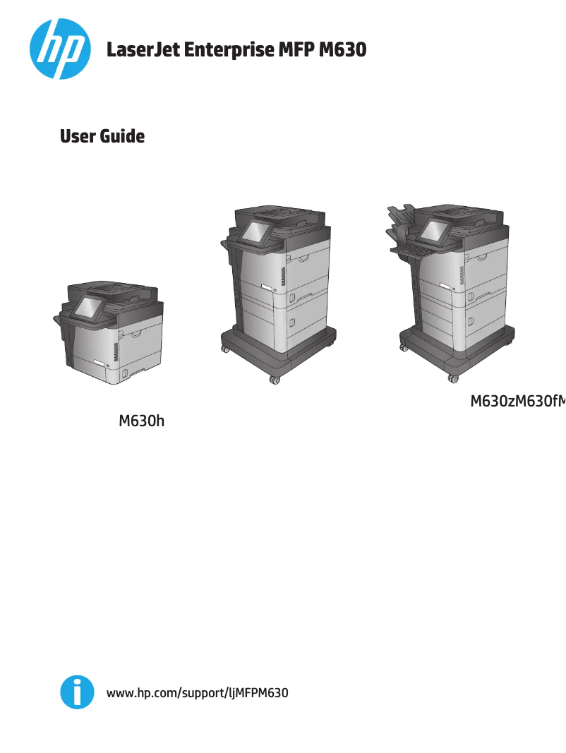 Page n°1 - Manuel utilisateur HP LaserJet Enterprise M630z