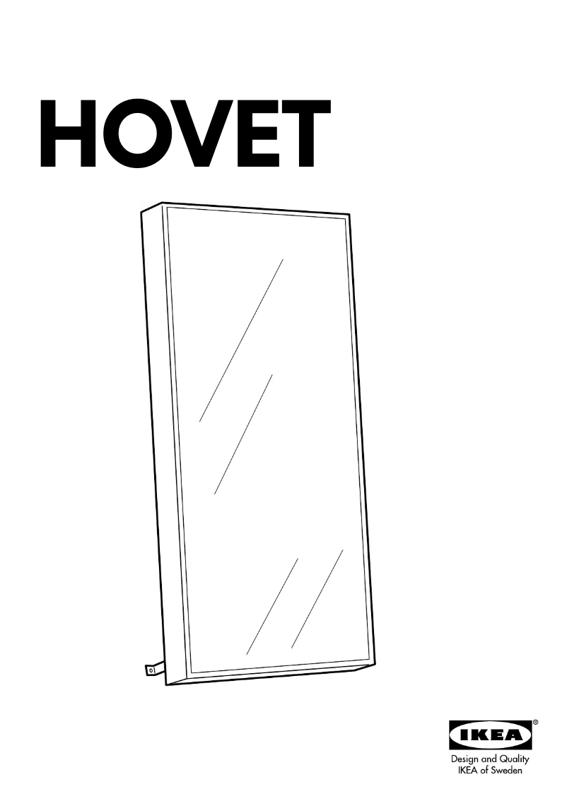 Page 1 de la notice Mode d'emploi Ikea HOVET