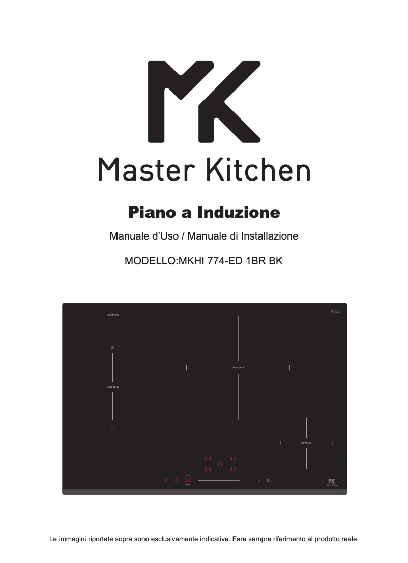 Page 1 de la notice Manuel utilisateur Master Kitchen MKHI 774-ED 1BR BK