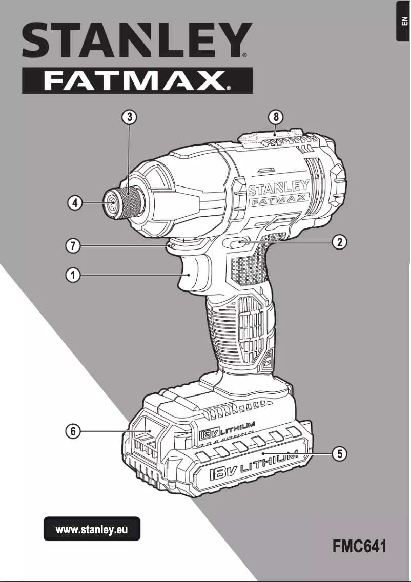Page 1 de la notice Manuel utilisateur Stanley FMC641