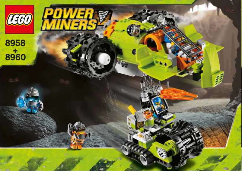 Page 1 de la notice Manuel utilisateur Lego Power Miners 8960