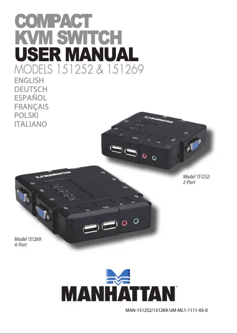 Page 1 of the manual User Manual Manhattan 151252