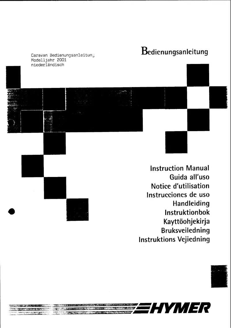 Page 1 de la notice Manuel utilisateur Eriba Nova 470 (2001)