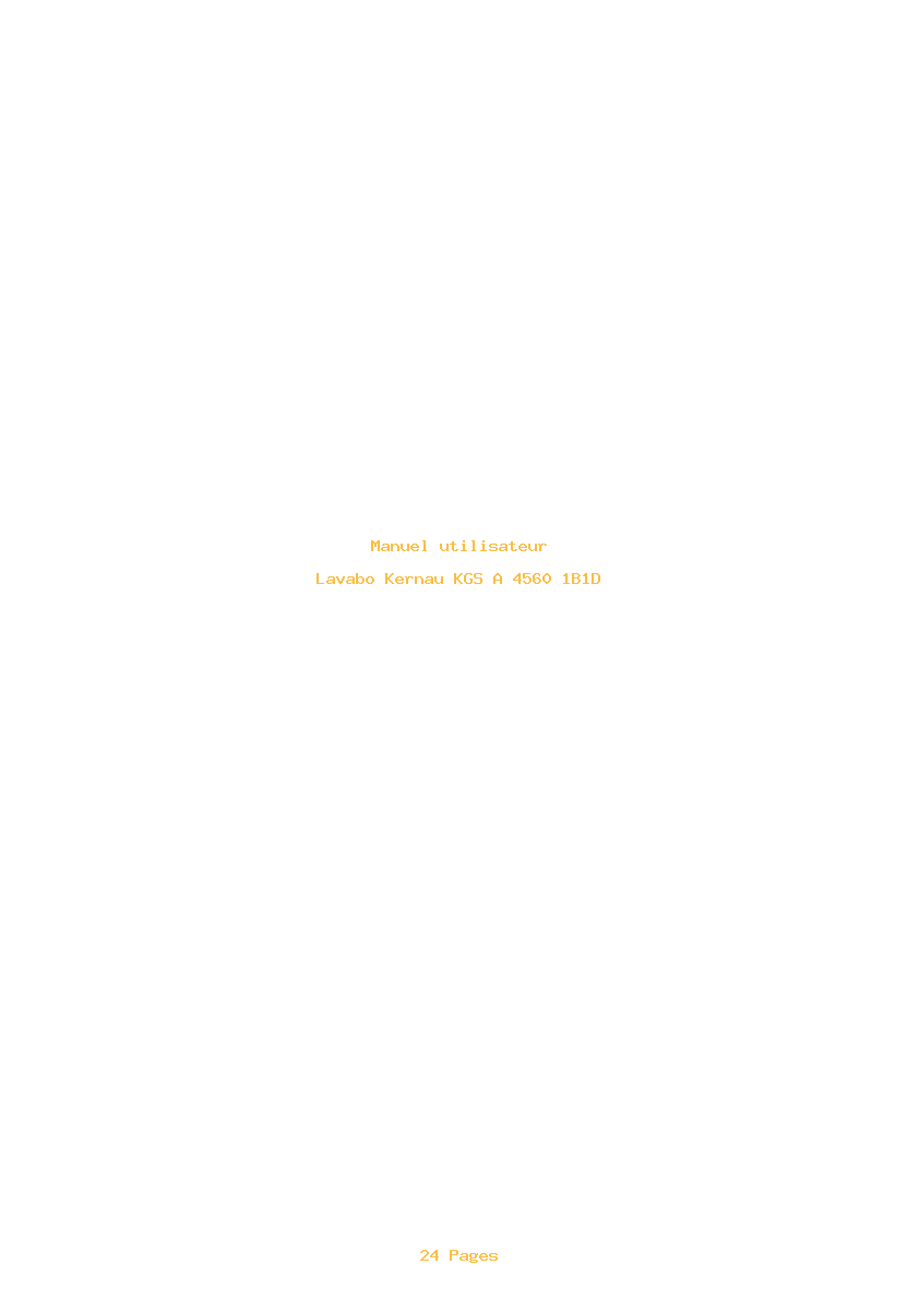 Page 1 de la notice Manuel utilisateur Kernau KGS A 4560 1B1D