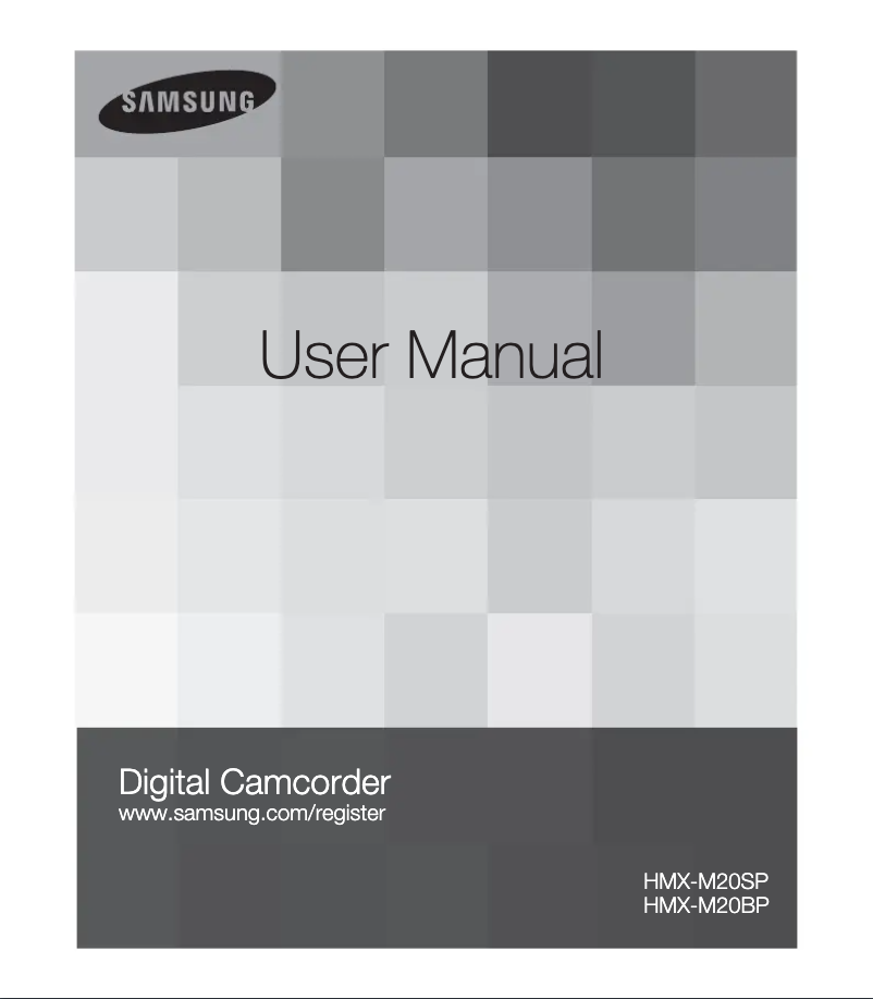 Page 1 de la notice Manuel utilisateur Samsung HMX-M20BP
