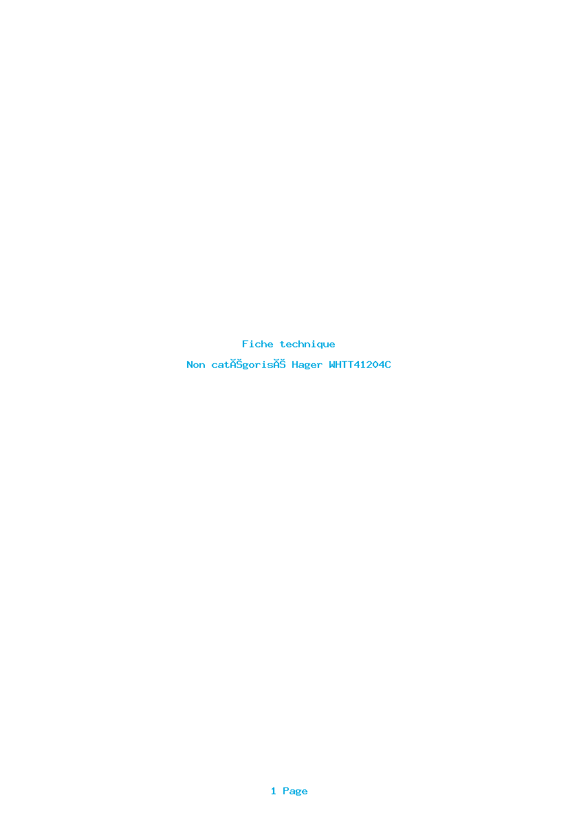 Image de la première page du manuel de l'appareil WHTT41204C