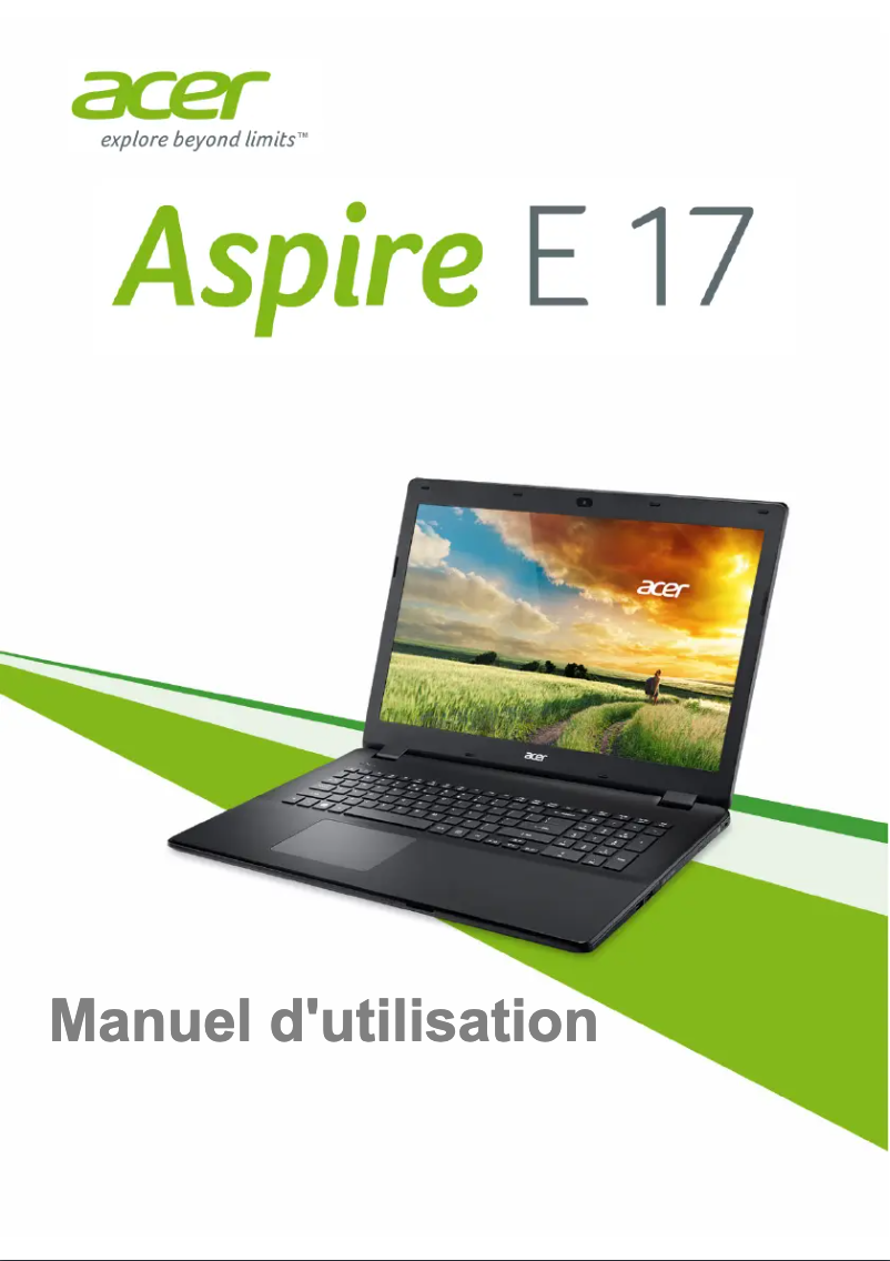 Page 1 de la notice Manuel utilisateur Acer Aspire E17-E5-771