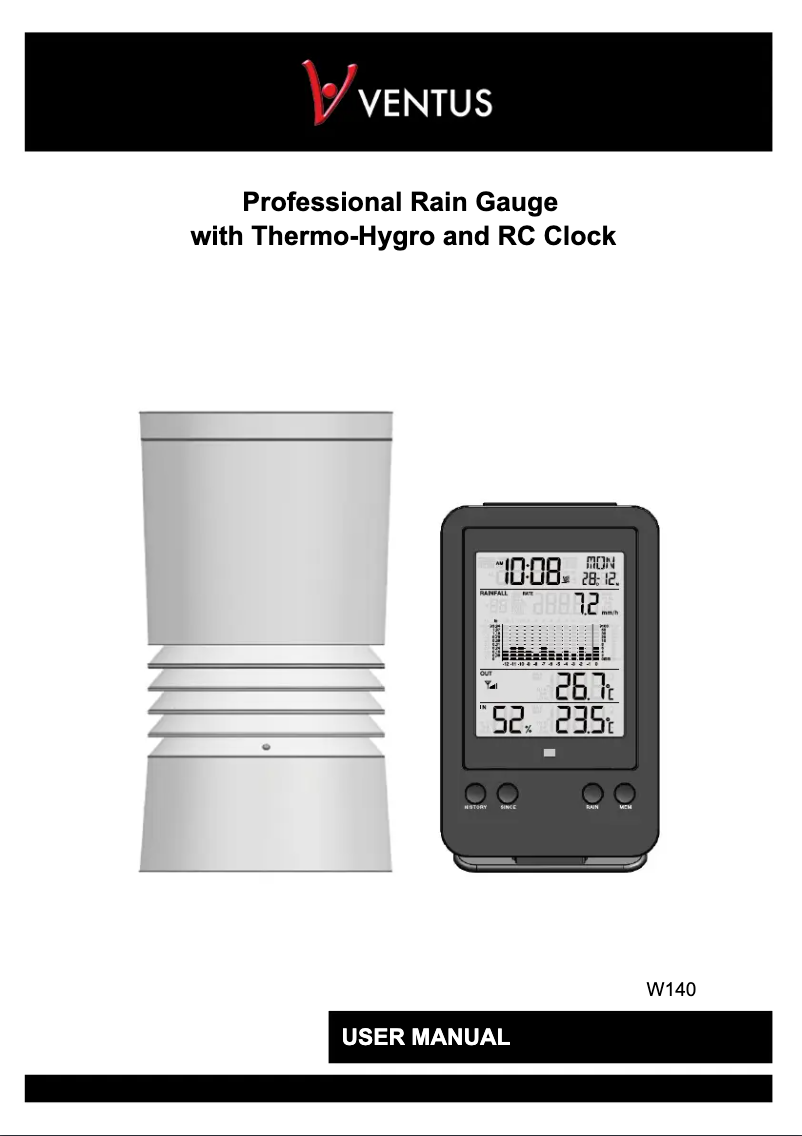 Page 1 de la notice Manuel utilisateur Ventus W140