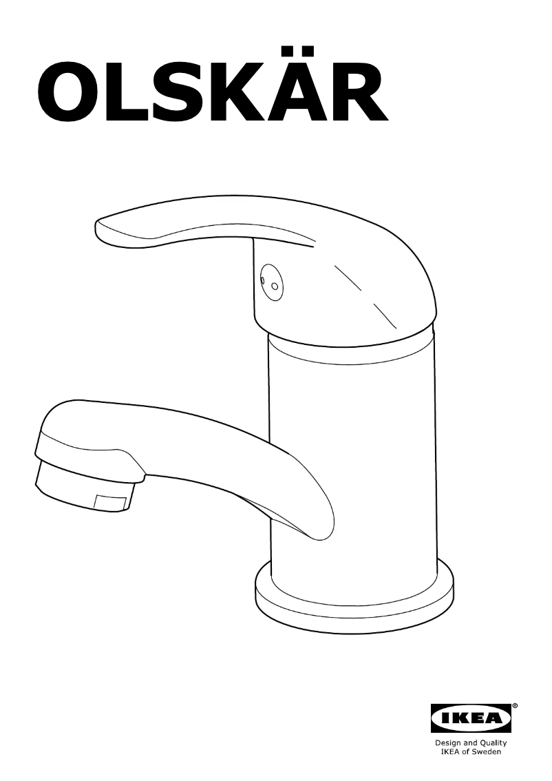 Page 1 de la notice Instructions / montage Ikea OLSKAR