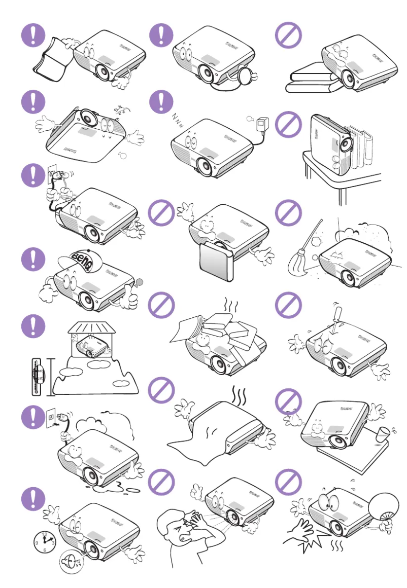 Page 1 de la notice Guide de démarrage rapide BenQ W703D