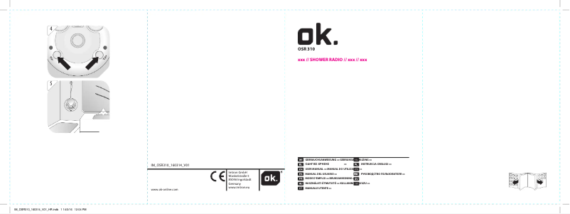 Página 1 del manual Manual de usuario OK OSR 310