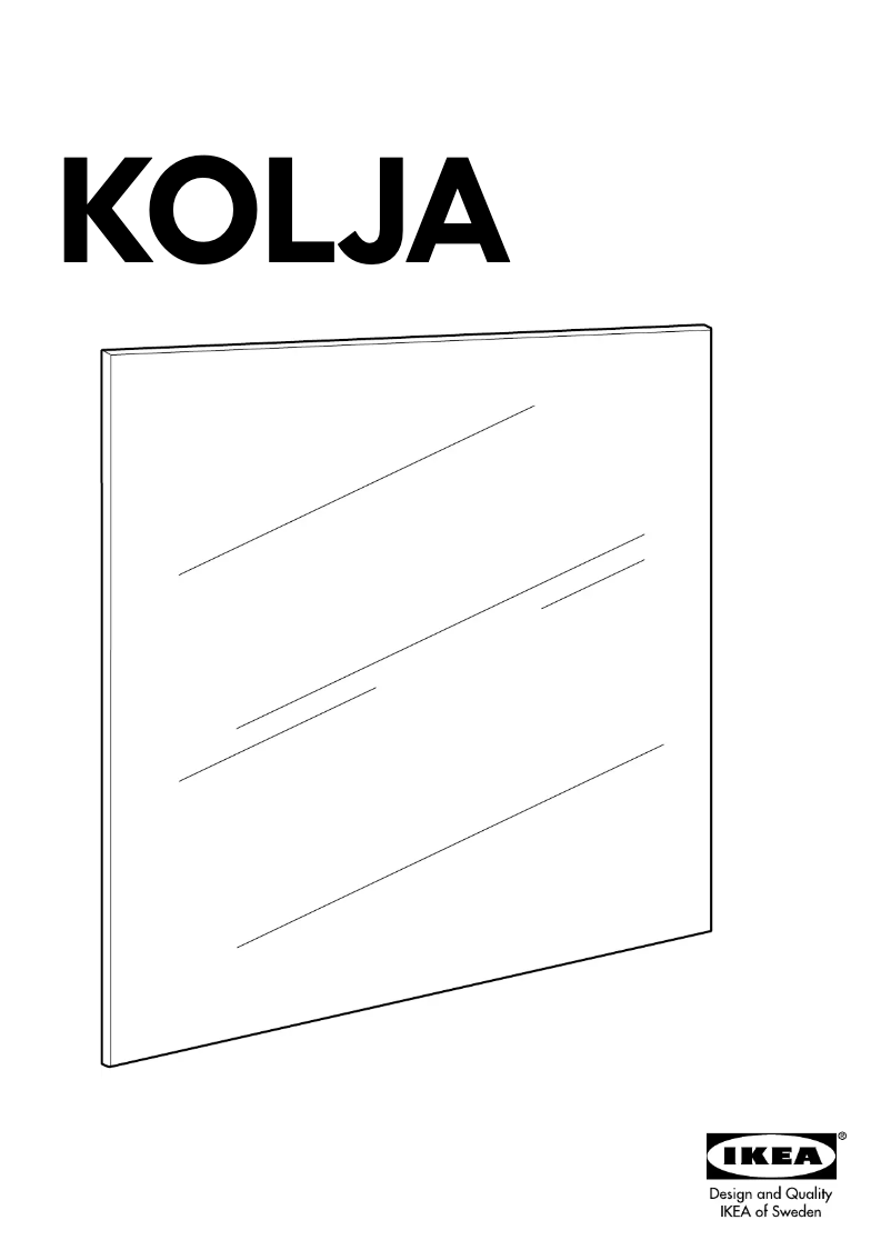 Page 1 de la notice Mode d'emploi Ikea KOLJA