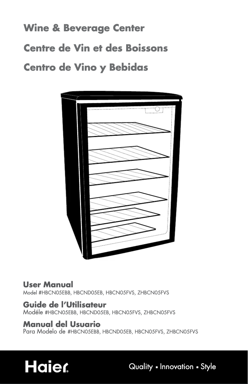 Página 1 del manual Manual de usuario Haier HBCN05FVS