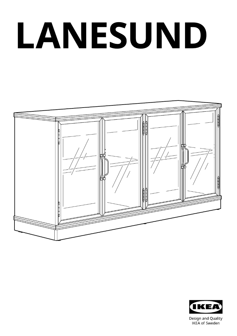 Page 1 de la notice Manuel utilisateur Ikea LANESUND 904.665.46