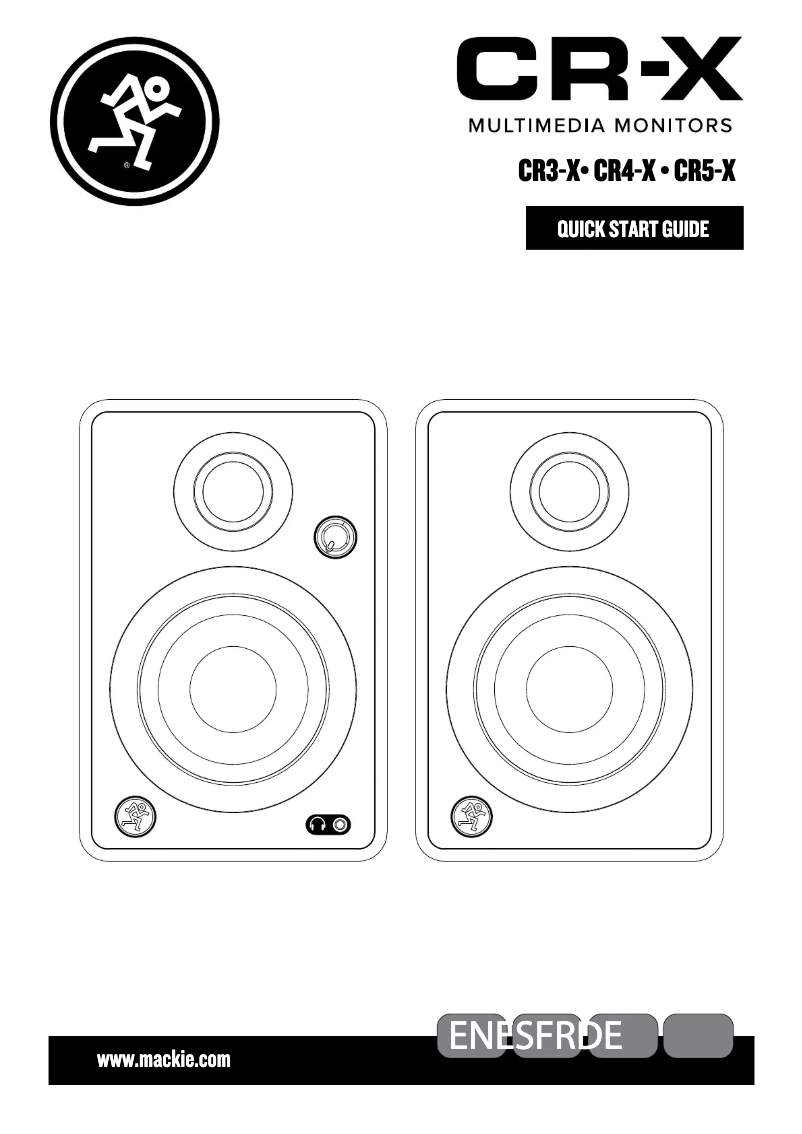 Page 1 of the manual Quick Start Guide Mackie CR3-X