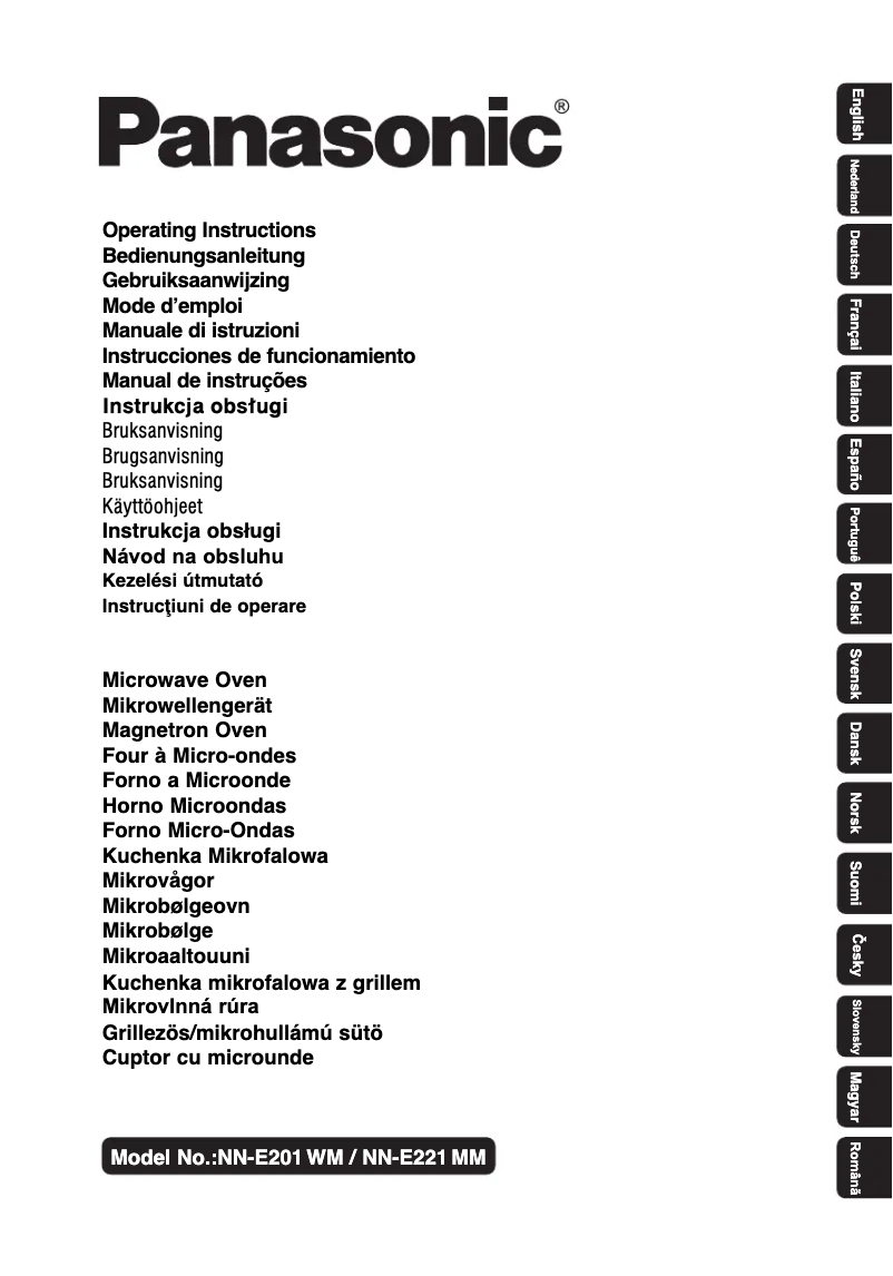 Página 1 del manual Manual de usuario Panasonic NN-E201W