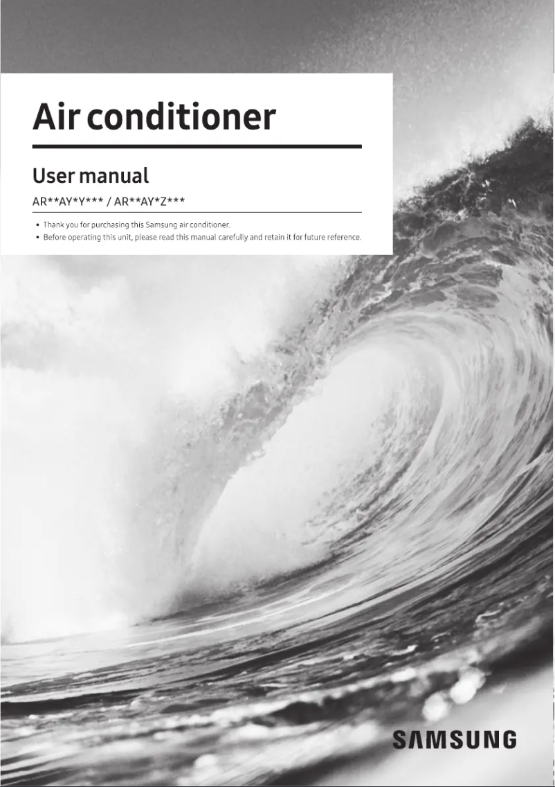 Página 1 del manual Manual de usuario Samsung AR18AY4ZAWKXNA