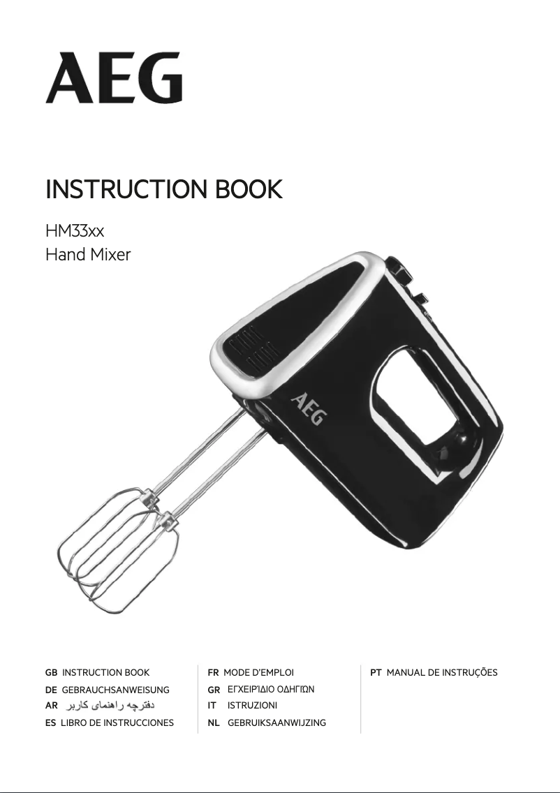 Page 1 de la notice Manuel utilisateur AEG HM3310