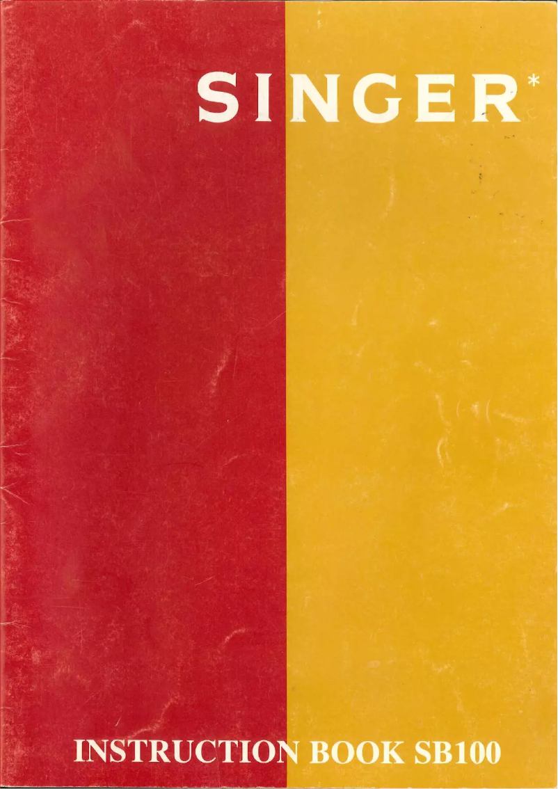 Page 1 of the manual User Manual Singer SB100