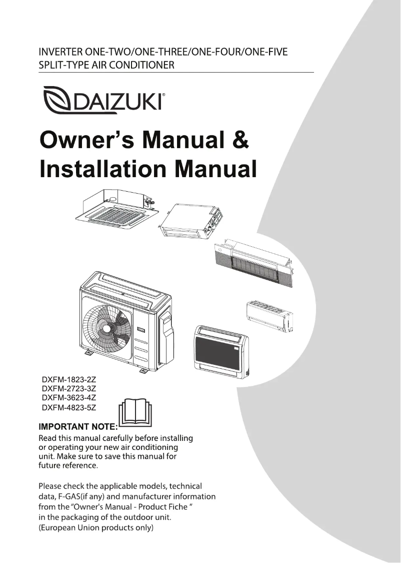 Page 1 of the manual User Manual Daizuki DXFM-2723-3Z