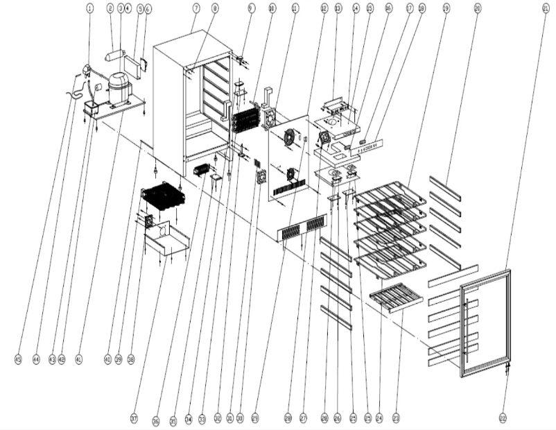 Page 1 de la notice Schéma de câblage Avanti WCR496DS