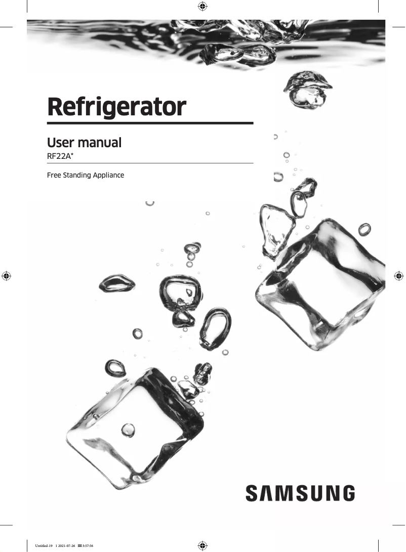 Página 1 del manual Manual de usuario Samsung RF22A4220S9