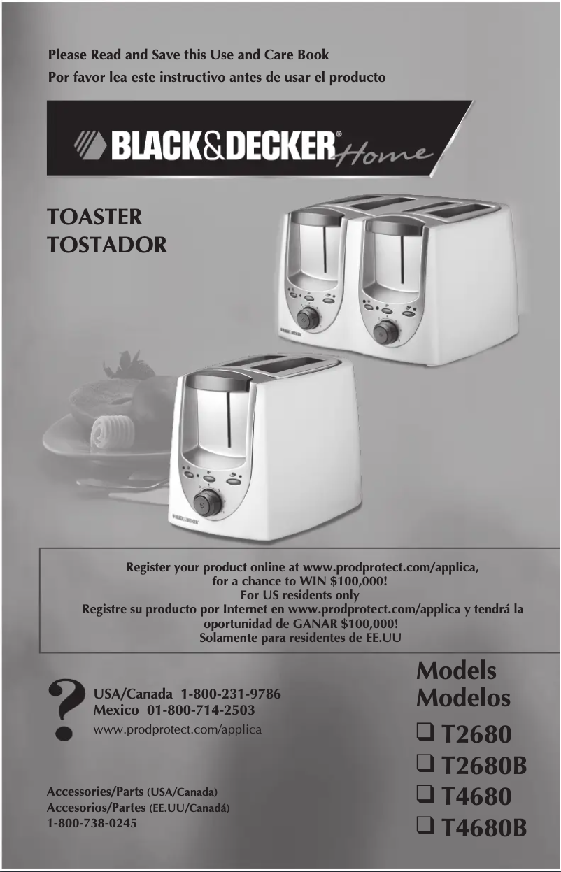 Página 1 del manual Manual de usuario Black & Decker T2680