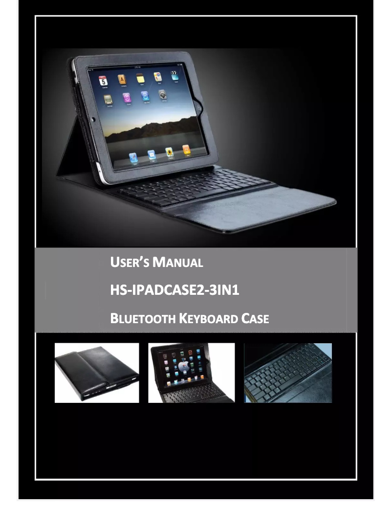 Page 1 de la notice Manuel utilisateur Ergoguys iPad Keyboard