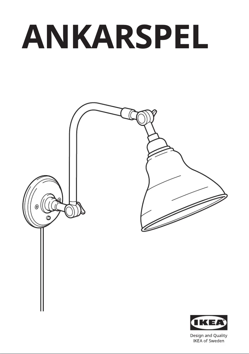 Image de la première page du manuel de l'appareil ANKARSPEL 704.943.62