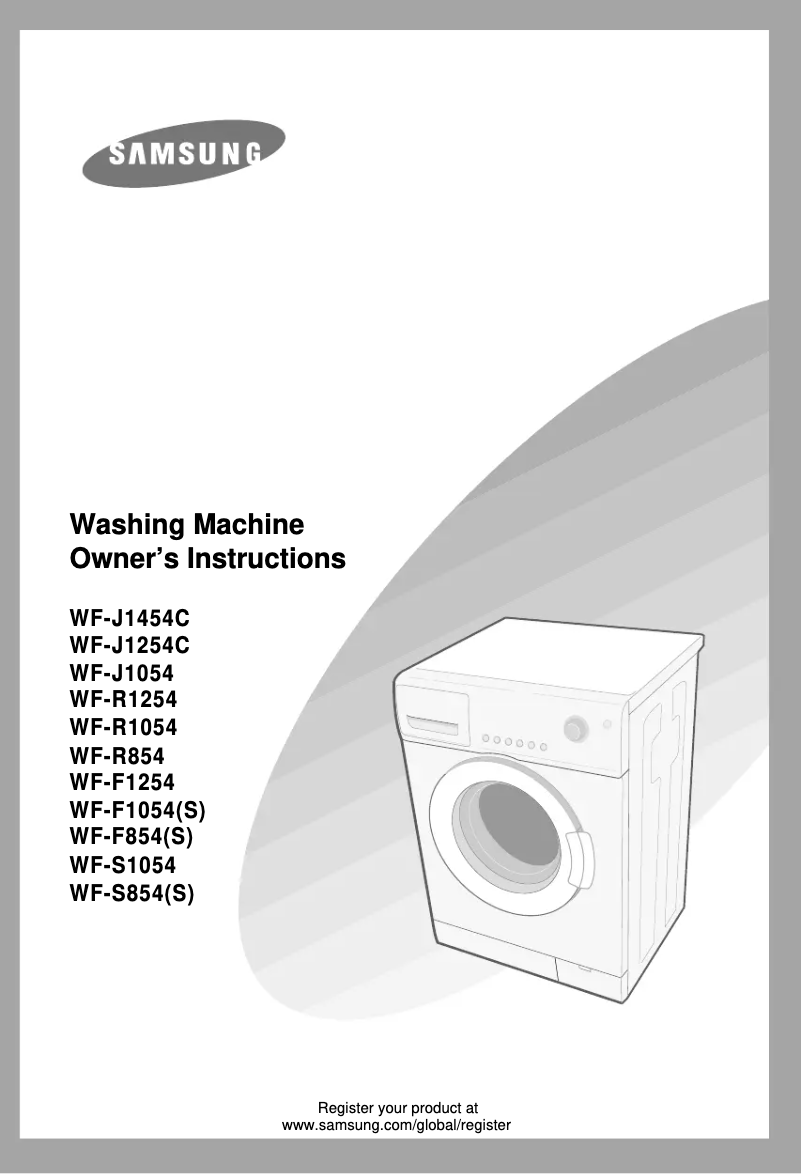 Página 1 del manual Manual de usuario Samsung WF-R1054