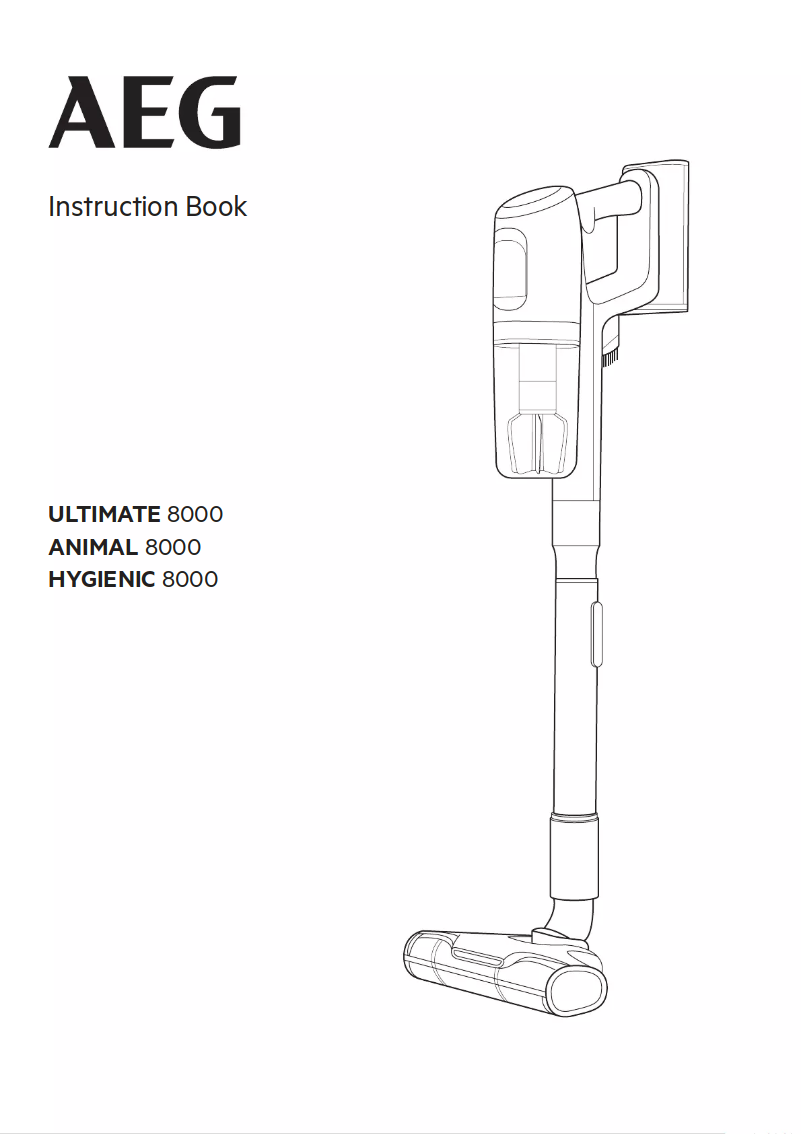 Page 1 de la notice Manuel utilisateur AEG Ultimate 8000