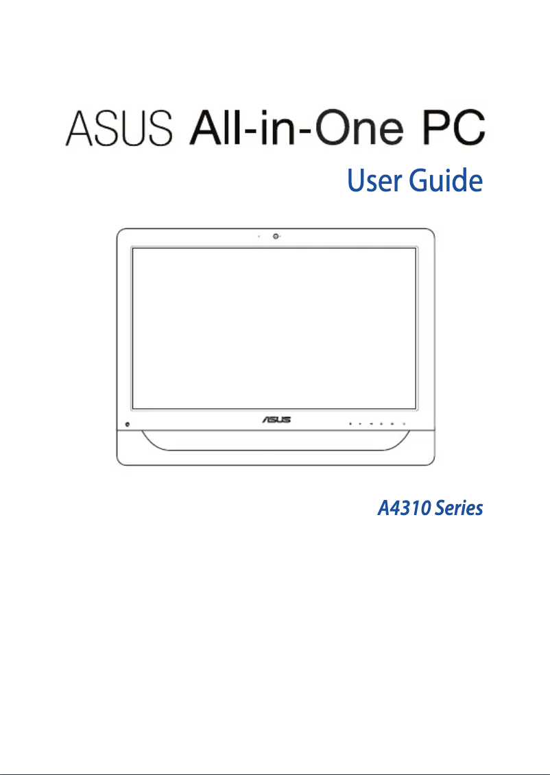 Page 1 de la notice Manuel utilisateur Asus PRO A4310