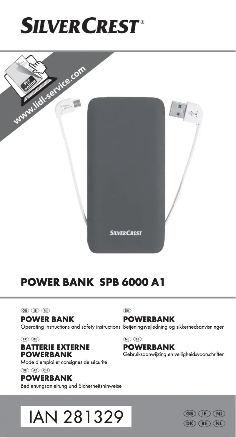 Page 1 de la notice Manuel utilisateur SilverCrest SPB 10.000 B2