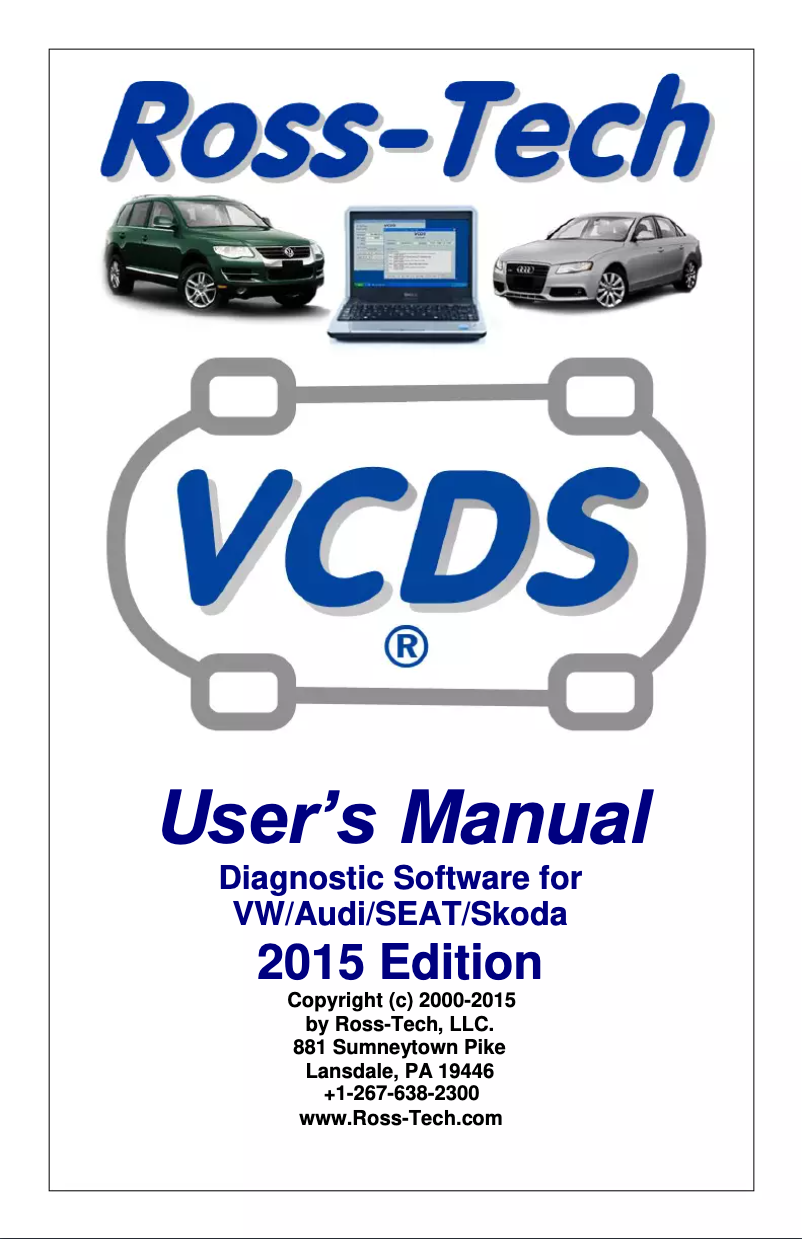 Page 1 de la notice Manuel utilisateur Ross-Tech 80310